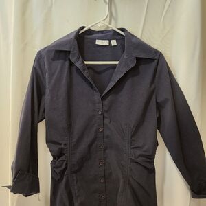 Black button down blouse